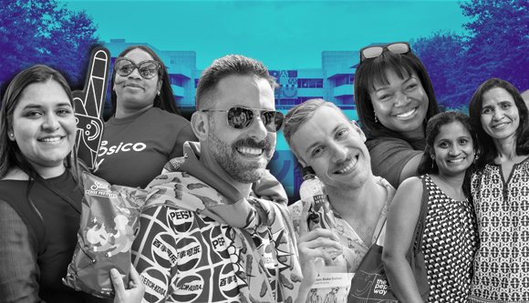 Photo collage of people celebrating PepsiCo Culture